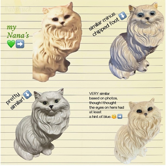 ISO: in search of my grandma’s vintage ceramic white Persian cat statue 🙏🏼 - Picture 15 of 15